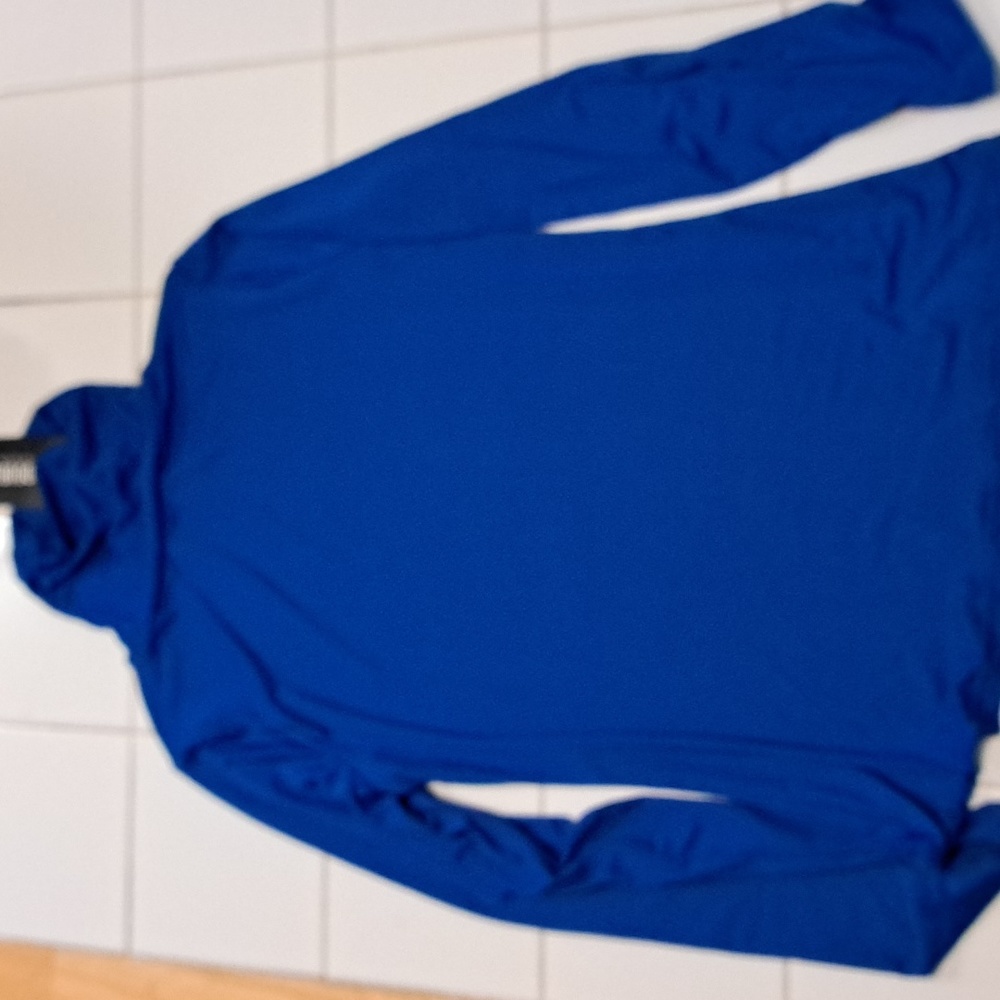 Double ju royal blue turtle neck size large